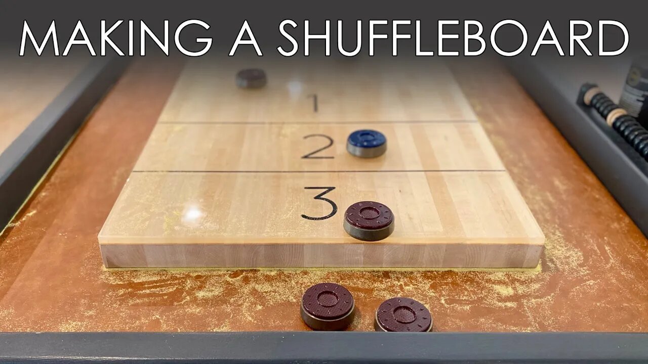 How to Build a Shuffleboard Table [FREE PLANS]