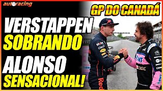 SHOW DE MAX VERSTAPPEN E FERNANDO ALONSO NO TREINO DE CLASSIFICAÇÃO DO GP DO CANADÁ MONTREAL F1 2022