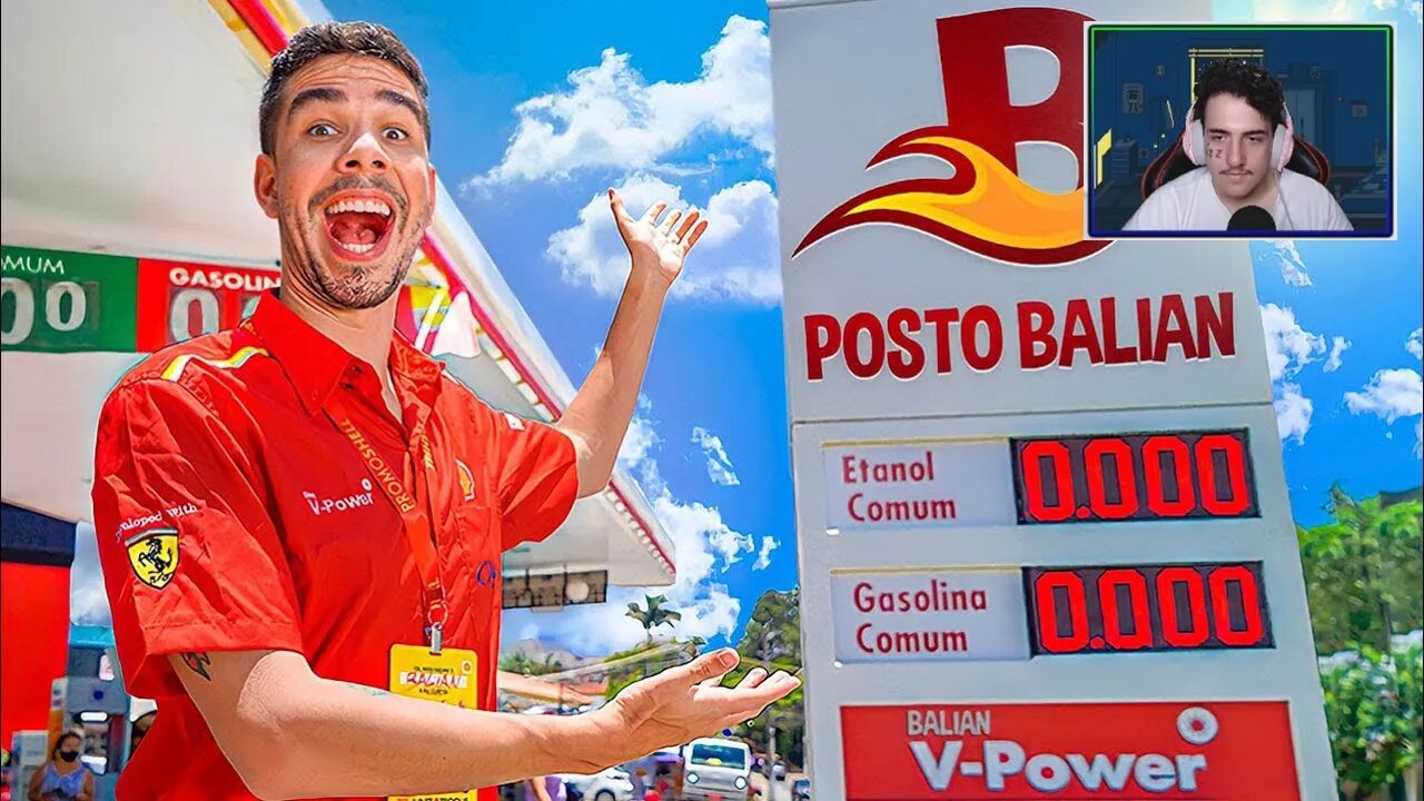 Eu Abri um Posto de GASOLINA GRATIS