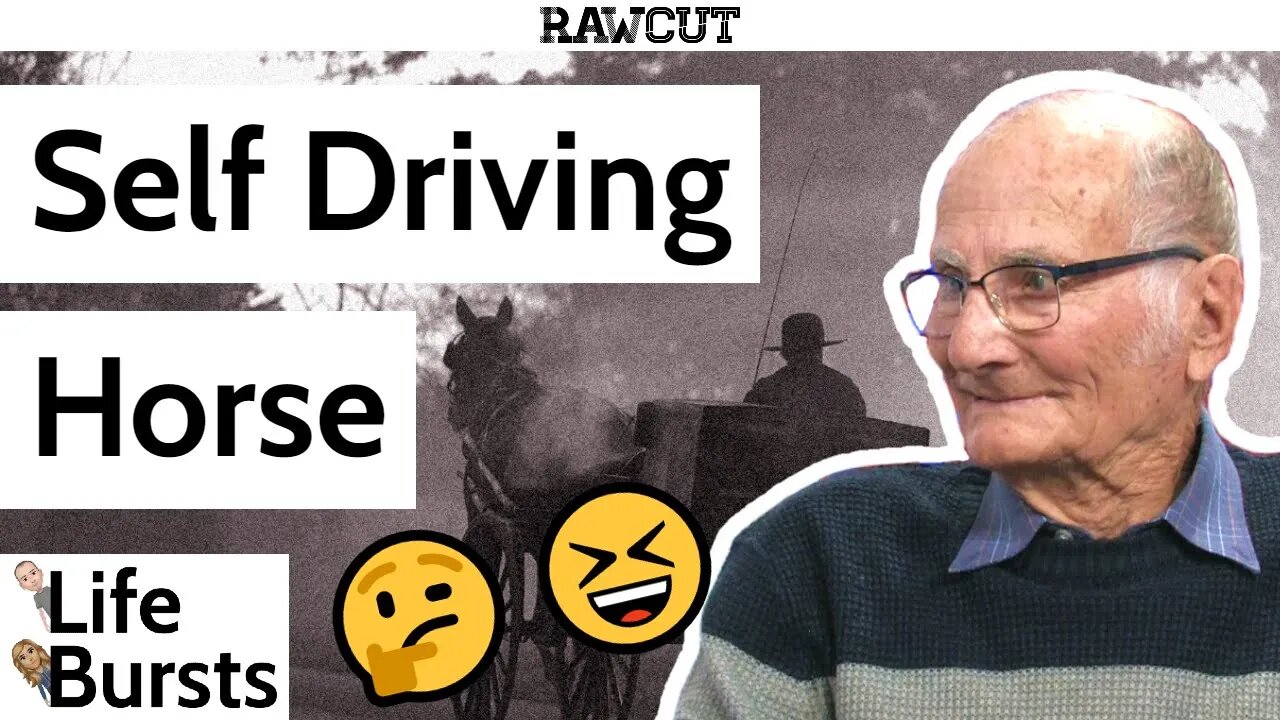 Don, drove the first #self-driving vehicle, A HORSE 🤪 - Life Bursts Clips