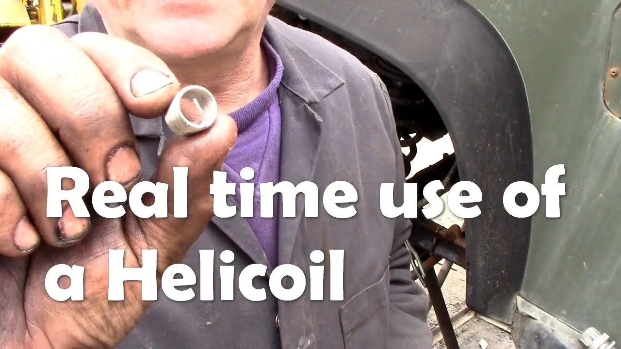 Repairing a stripped thread with a Helicoil