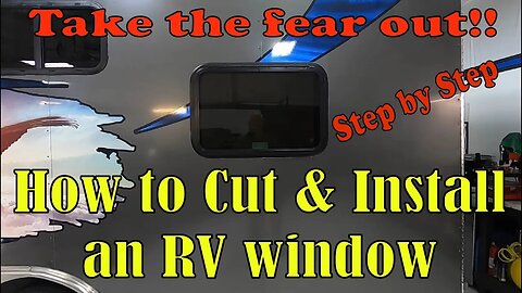 Cargo Trailer Conversion Emergency Exit Window Install