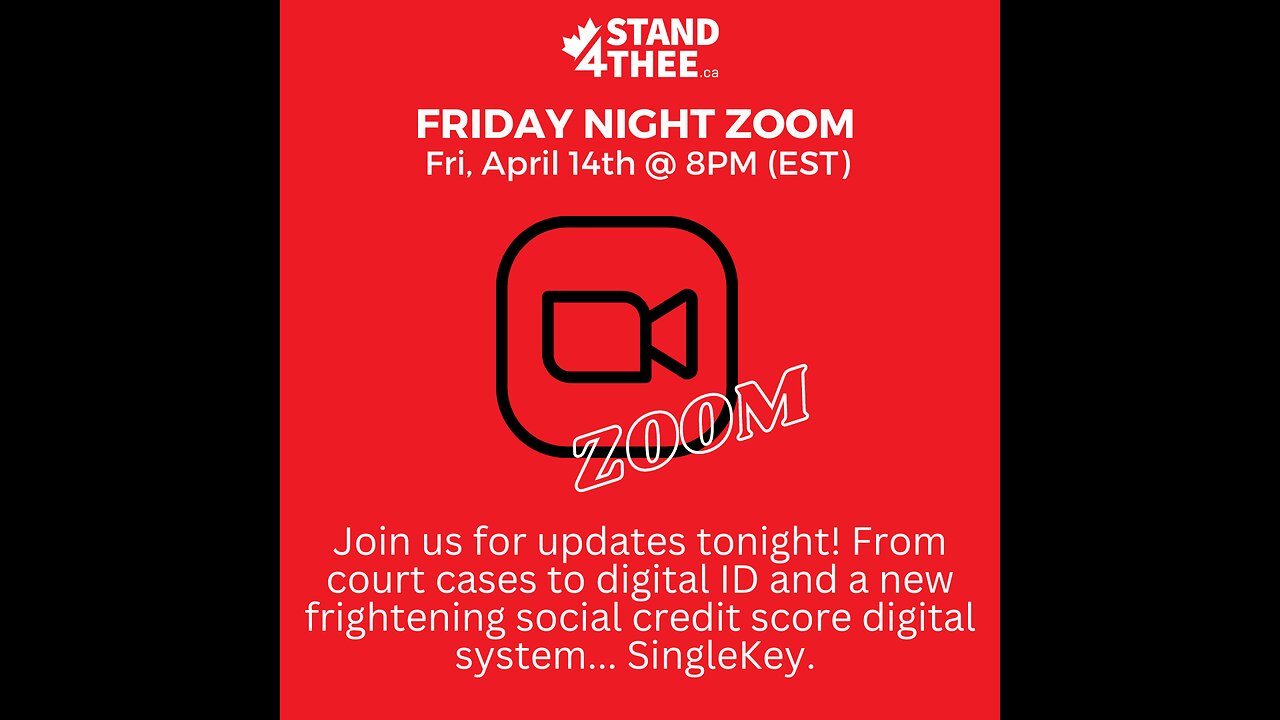 Stand4THEE Friday Night Zoom April 14 2023