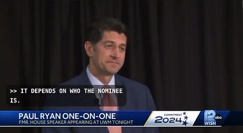 Paul Ryan Shows His Hate For Trump