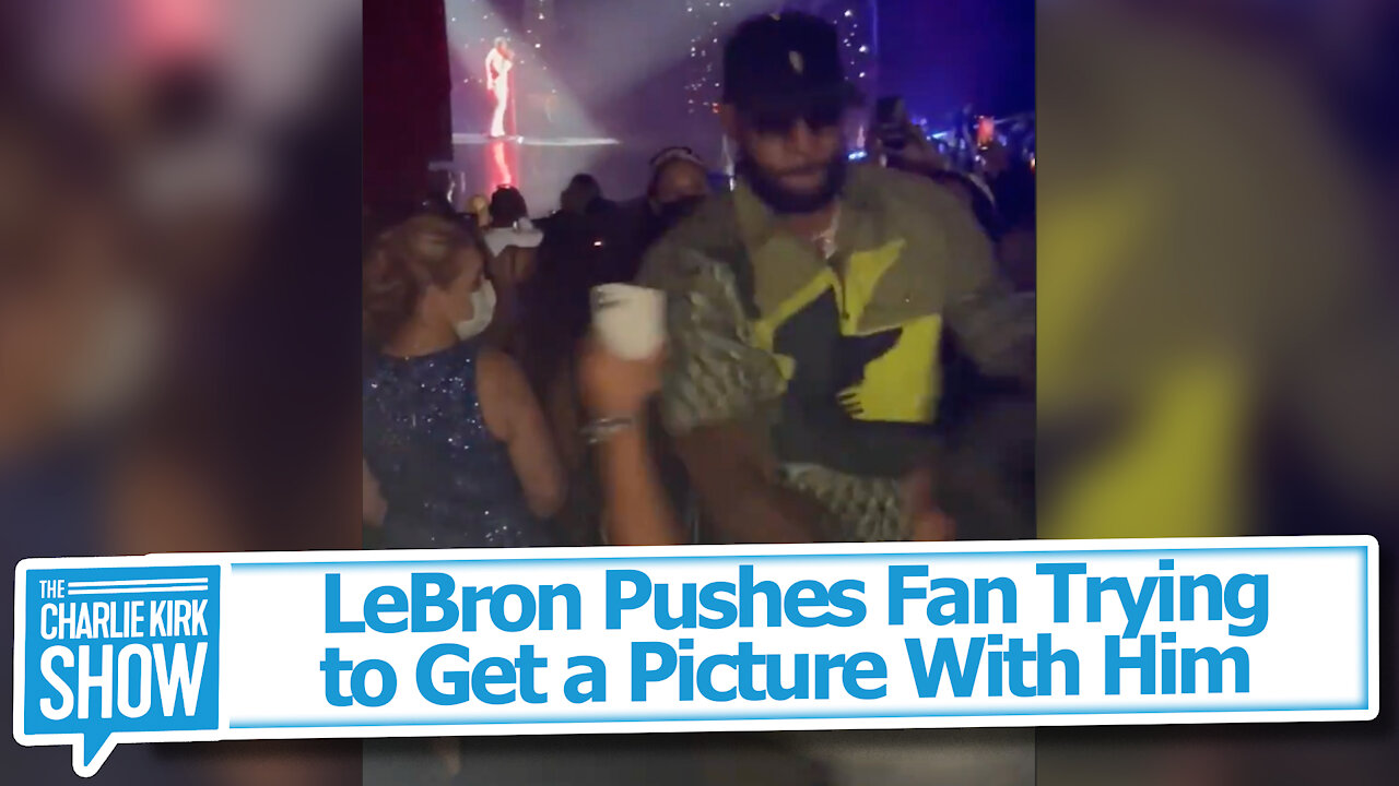 LeBron Pushes Fan Trying to Get a Picture With Him