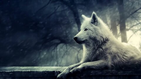 Lively Wallpaper - White Wolf