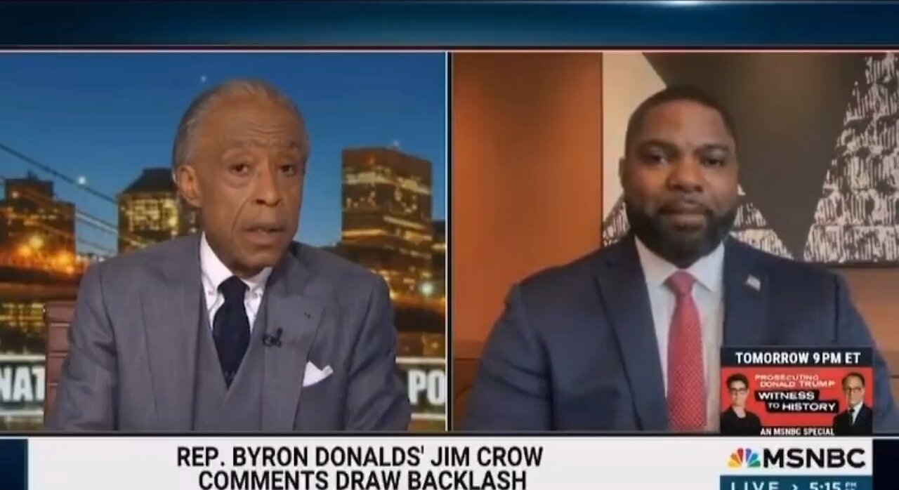 Rep Byron Donalds Battles Al Sharpton