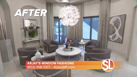 WOW! Arjay's Window Fashions perfectly adds to the beauty of this home