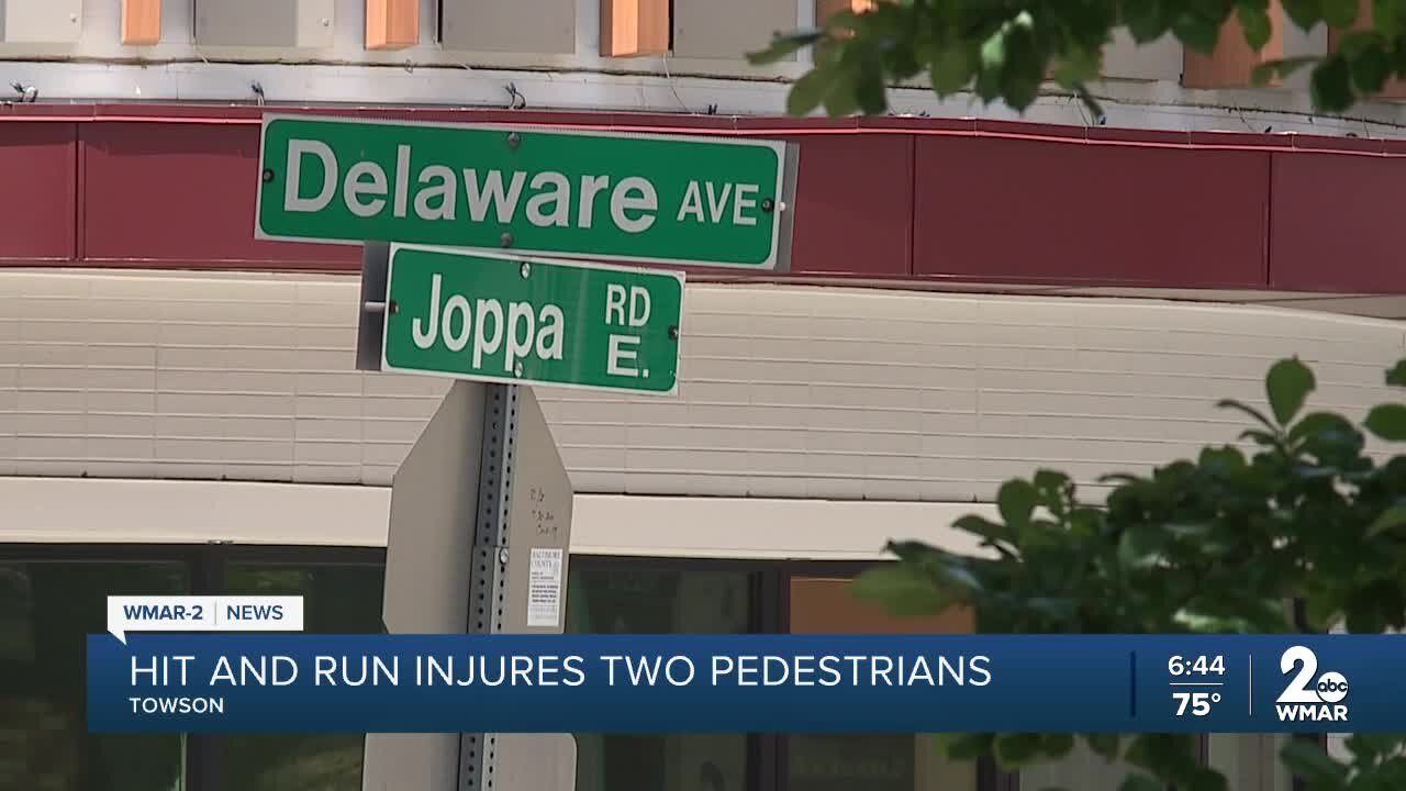 2 pedestrians injured in hit-and-run near Towson Circle on Friday night