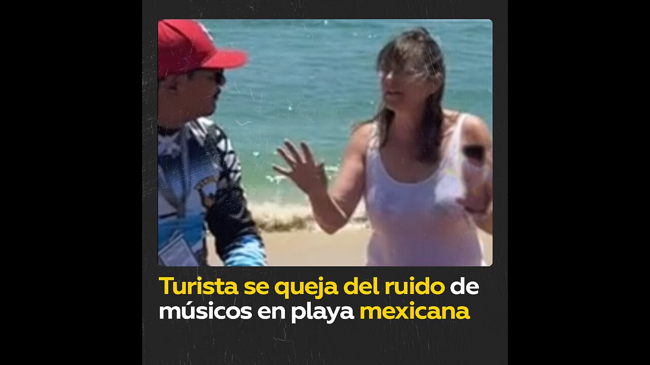 Turista se queja por el ruido de músicos en playa de Cabo San Lucas, México