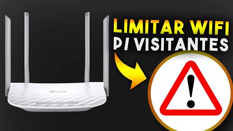 Como LIMITAR VELOCIDADE de INTERNET WiFi para VISITANTES