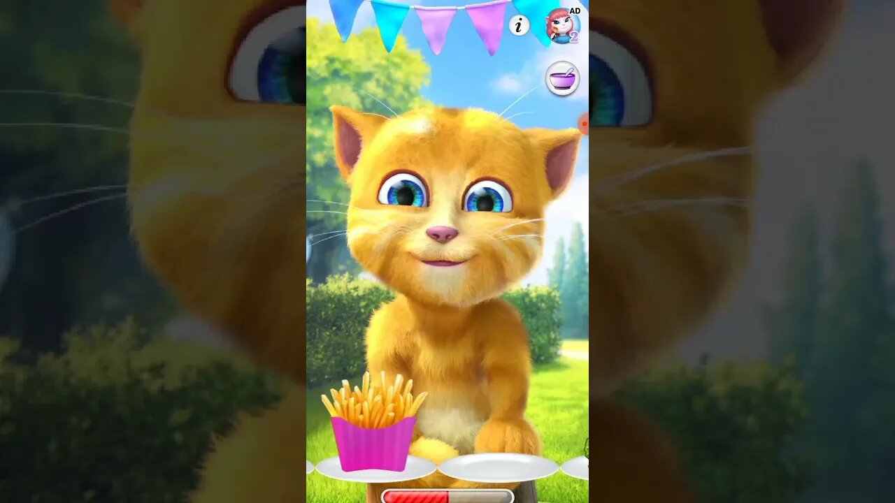 🐱ginger #eating food🥦🍟🥝🥝#funny #trendingshorts