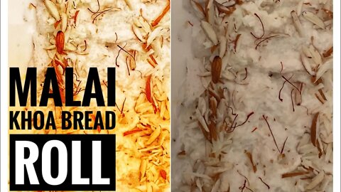 Super soft malai bread roll/ khoa rabri bread roll/mawa bread roll/ yummy meatha