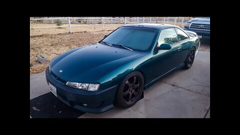 Finally installed my Rays Wheels on the S14 Kouki