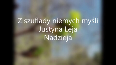 Z szuflady niemych myśli -Justyna Leja Nadzieja