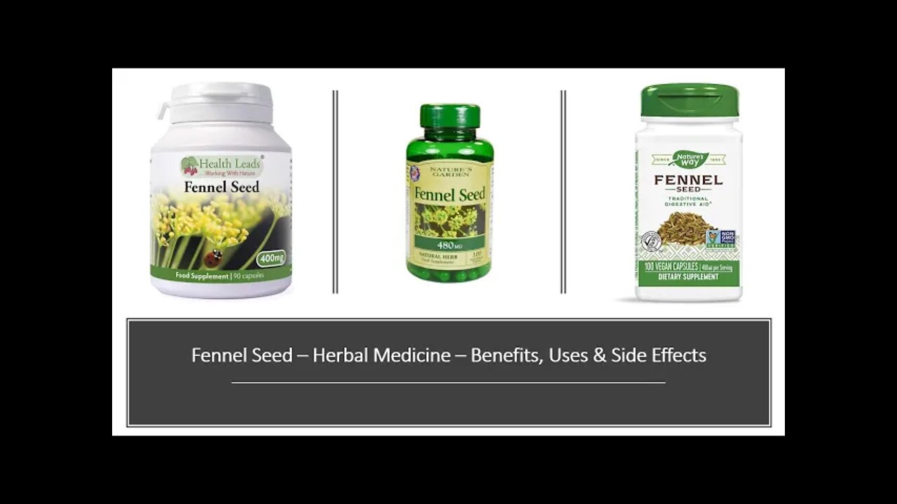 Fennel Seed Herbal Medicine Benefits, Uses & Side Effects