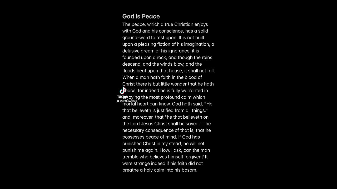 God is Peace