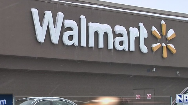 Rooftop fire at Walmart in Grand Chute during snow storm