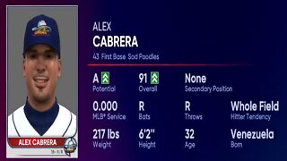 How To Create Alex Cabrera Mlb The Show 22