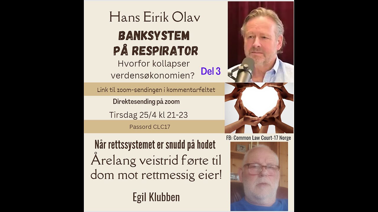 25042023 Hans Erik Olav #Bank og Egil Klubben #eiendomsrett #justismord