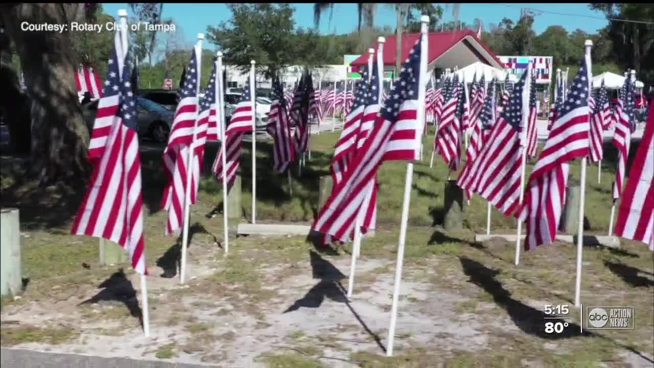 Rotary Club of Tampa set to honor hundreds of heroes on Veterans Day with American flags