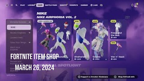 Fortnite Item Shop|March 26, 2024(*New* Bundles)