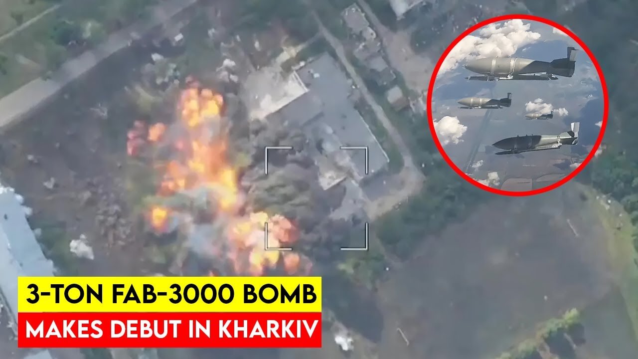 Russia Drops Massive FAB-3000 Bomb on Kharkiv for the First Time!