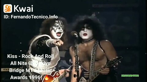 Kiss - Rock And Roll All Nite (Brooklyn Bridge MTV Music Awards 1996) 🔥