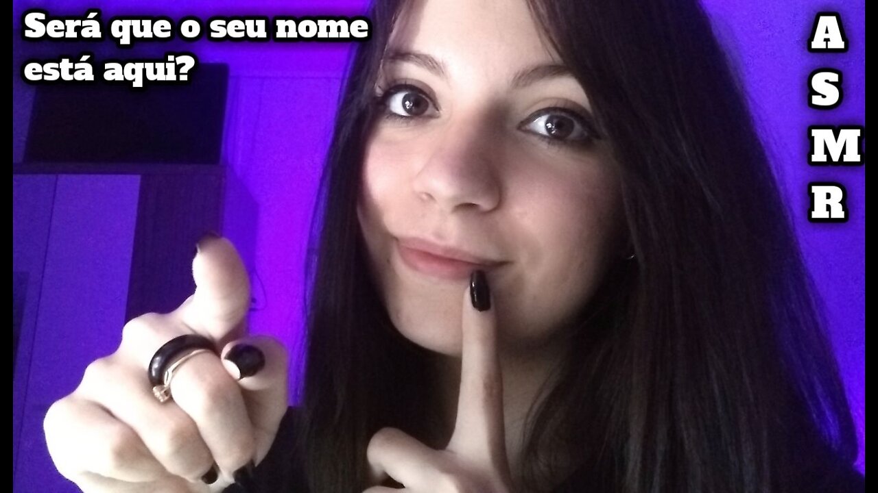 ASMR - Sussurrando os nomes dos inscritos + sons de boca