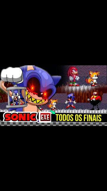 TODOS os FINAIS do SONIC EXE | Another SONIC.exe fan game #shorts