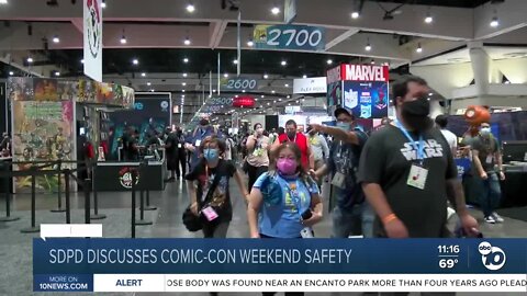 SDPD discusses Comic-Con weekend safety