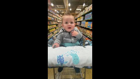 Baby grocery shopping