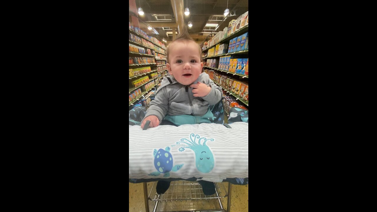 Baby grocery shopping