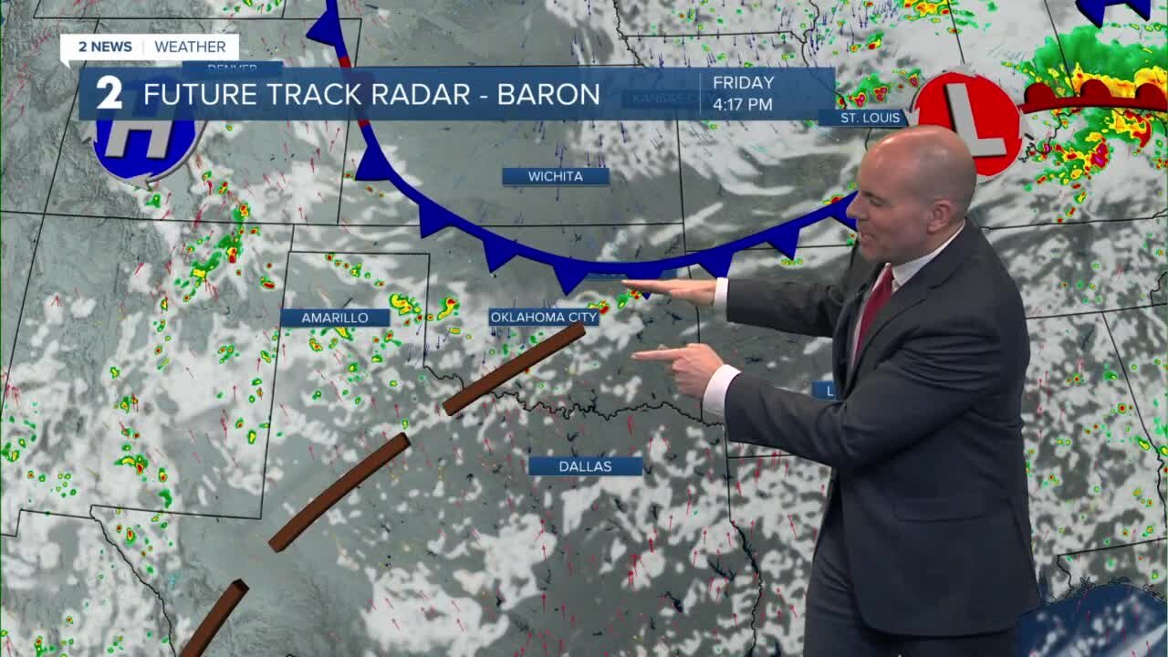 Hot Friday, Pop-up Storms Possible