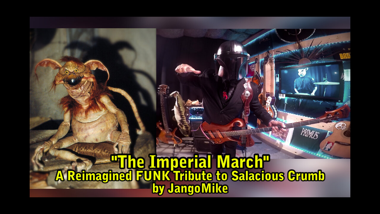 The Imperial March - Darth Vaders Theme Reimagined FUNK Bass Guitar Tribute to Salacious Crumb