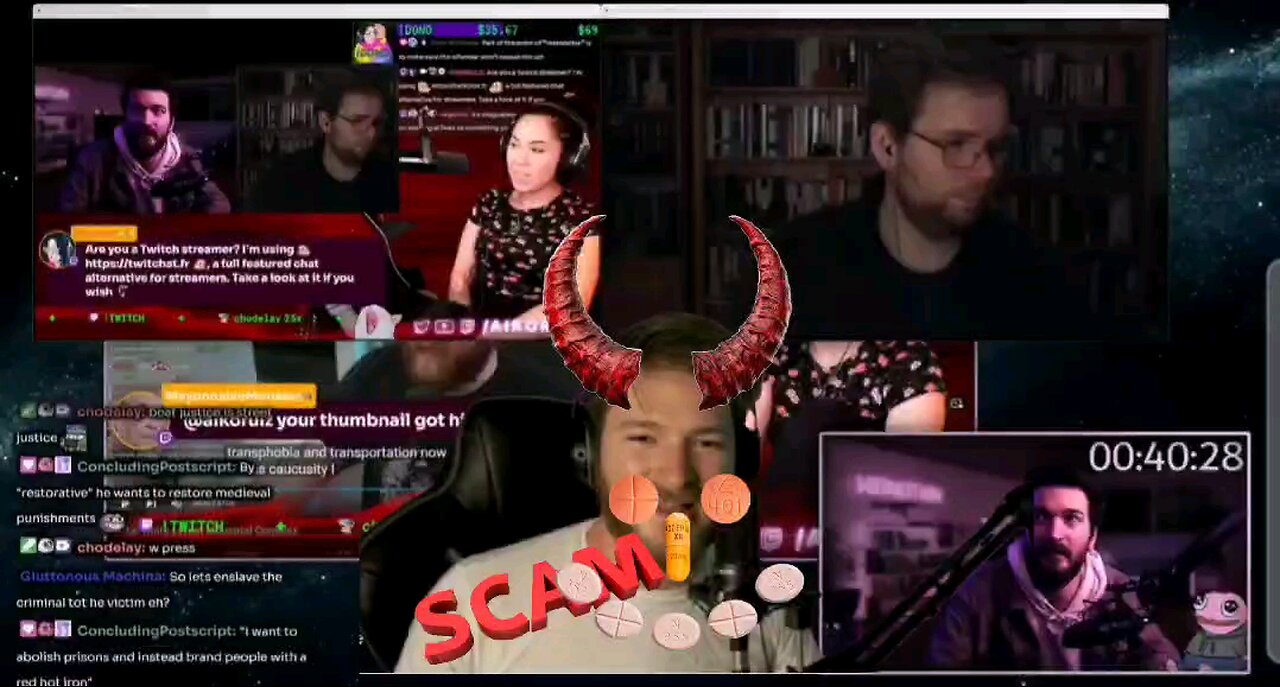 hypocritical atheist Trump Elon musk hating lefty streamer