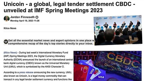 Unveils the 'Unicoin' at the International Monetary Fund Spring Meetings?