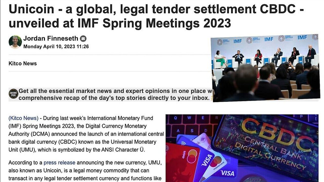 Unveils the 'Unicoin' at the International Monetary Fund Spring Meetings?