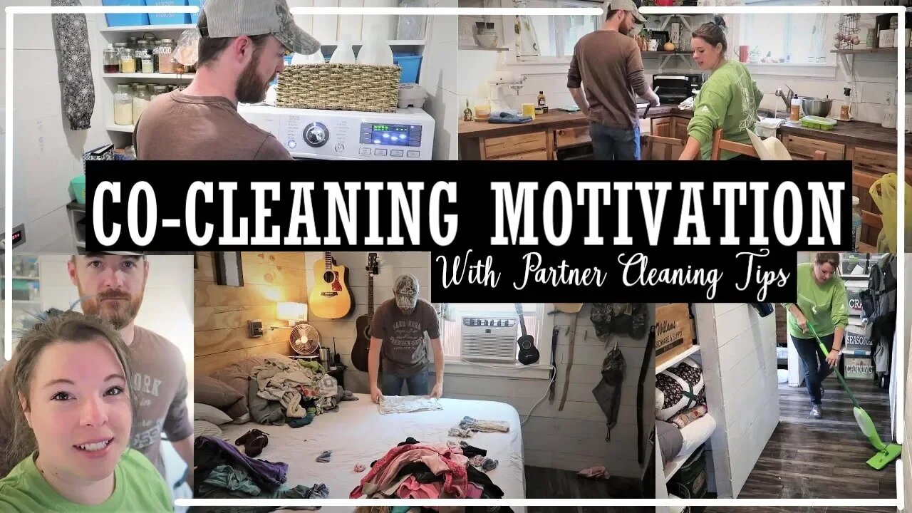 Co-Cleaning//Tips & Tricks for Cleaning with a Partner//Whole House Clean with Me//EVERY Room