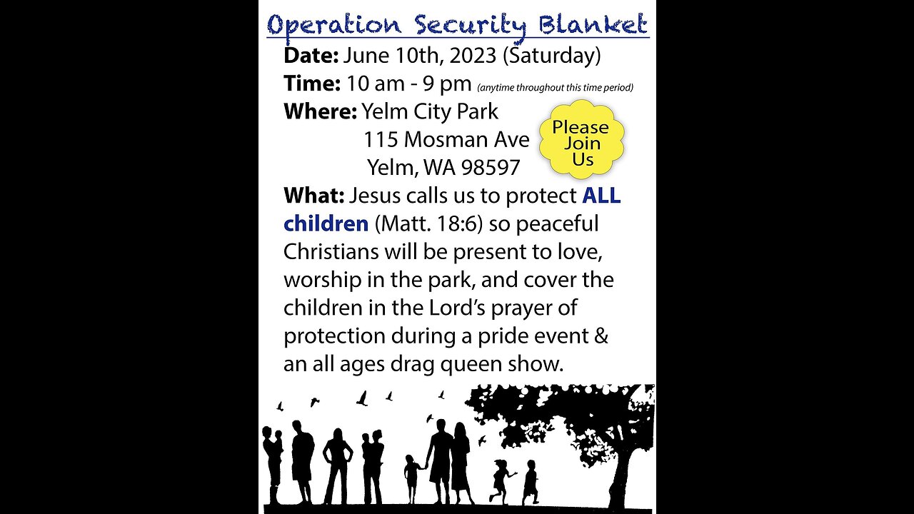 Yelm Washington's First Pride Festival/Operation Security Blanket