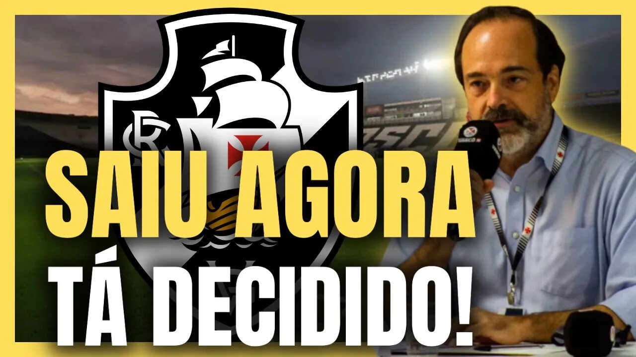 BATEU O MARTELO! VASCO DECIDE SOBRE NOVO TREINADOR NOTÍCIAS DO VASCO