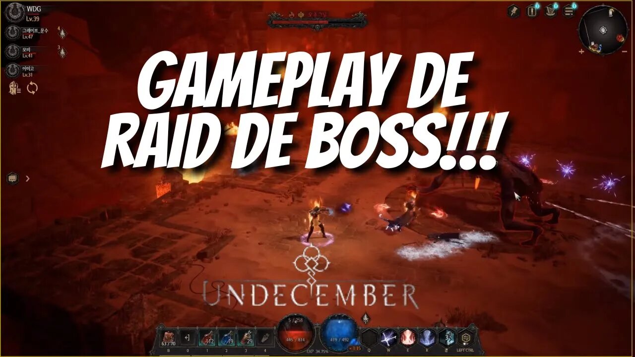 Undecember - Analise da Gameplay de Boss Raid