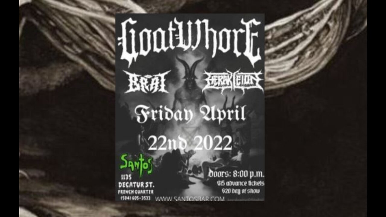 Goatwhore & Herakleion @ Santos in New Orleans, Death Metal