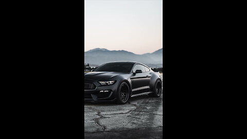 The Matte Black Beast, ford, mustang 😎💀