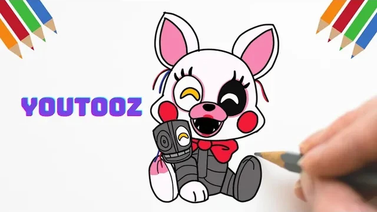 Como Desenhar MANGLE DE FNAF - YOUTOOZ #fnaf #fivenightsatfreddys #halloween #youtooz