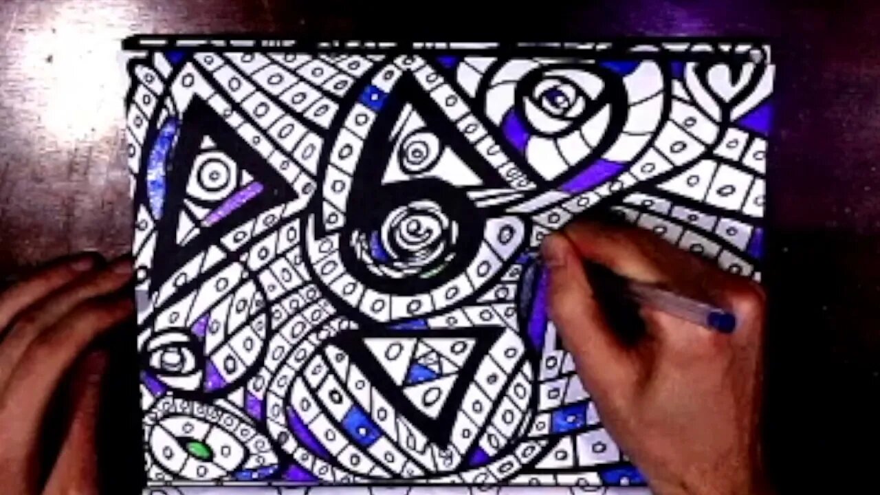 Visual Coloring Relaxation "Where Do We Go Frm Here?"#9 Basket of love