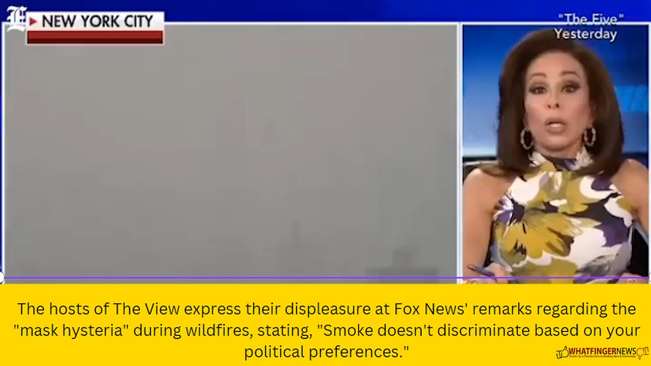 The hosts of The View express their displeasure at Fox News' remarks regarding the "mask hysteria"
