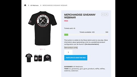 MERCHANDISE GIVEAWAY WEBINAR