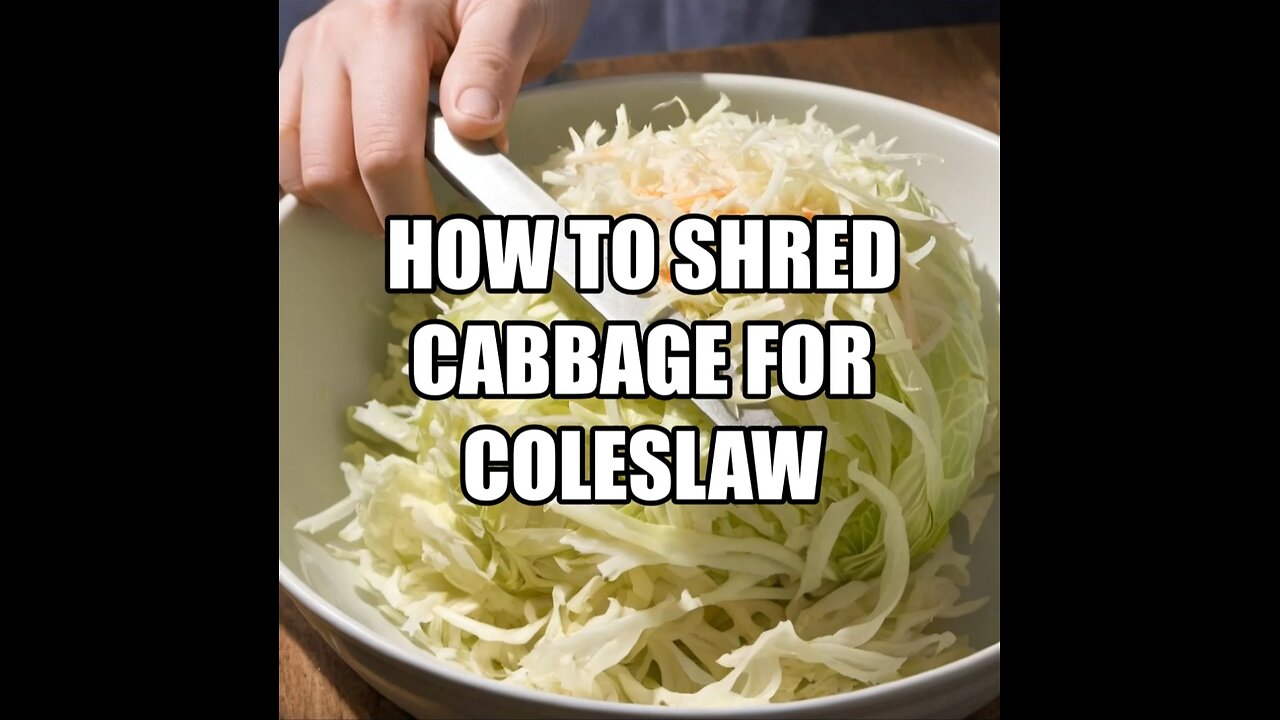 How to Shred Cabbage for Coleslaw!