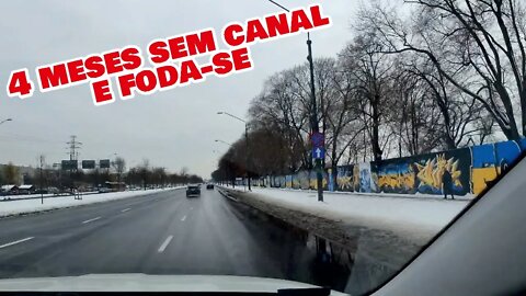 4 meses sem vídeo, fo**-se. Passeando de carro em um dia de neve na Polônia.